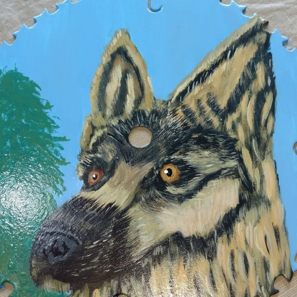 Hand Crafted German Shepherd Dog Painting On 10